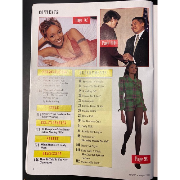 Ebony Magazine, August 2000, Cover Feature Story "Halle Berry" - Picture 5 of 14